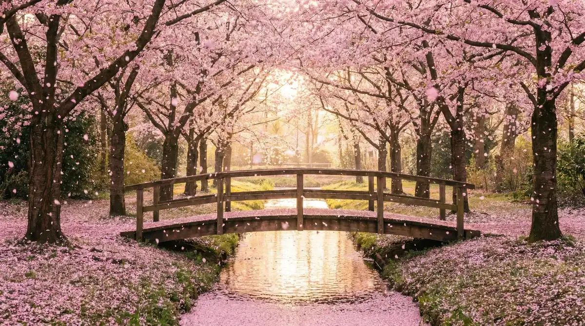 樱花桥畔 - 好色精灵探访记 唯美风景